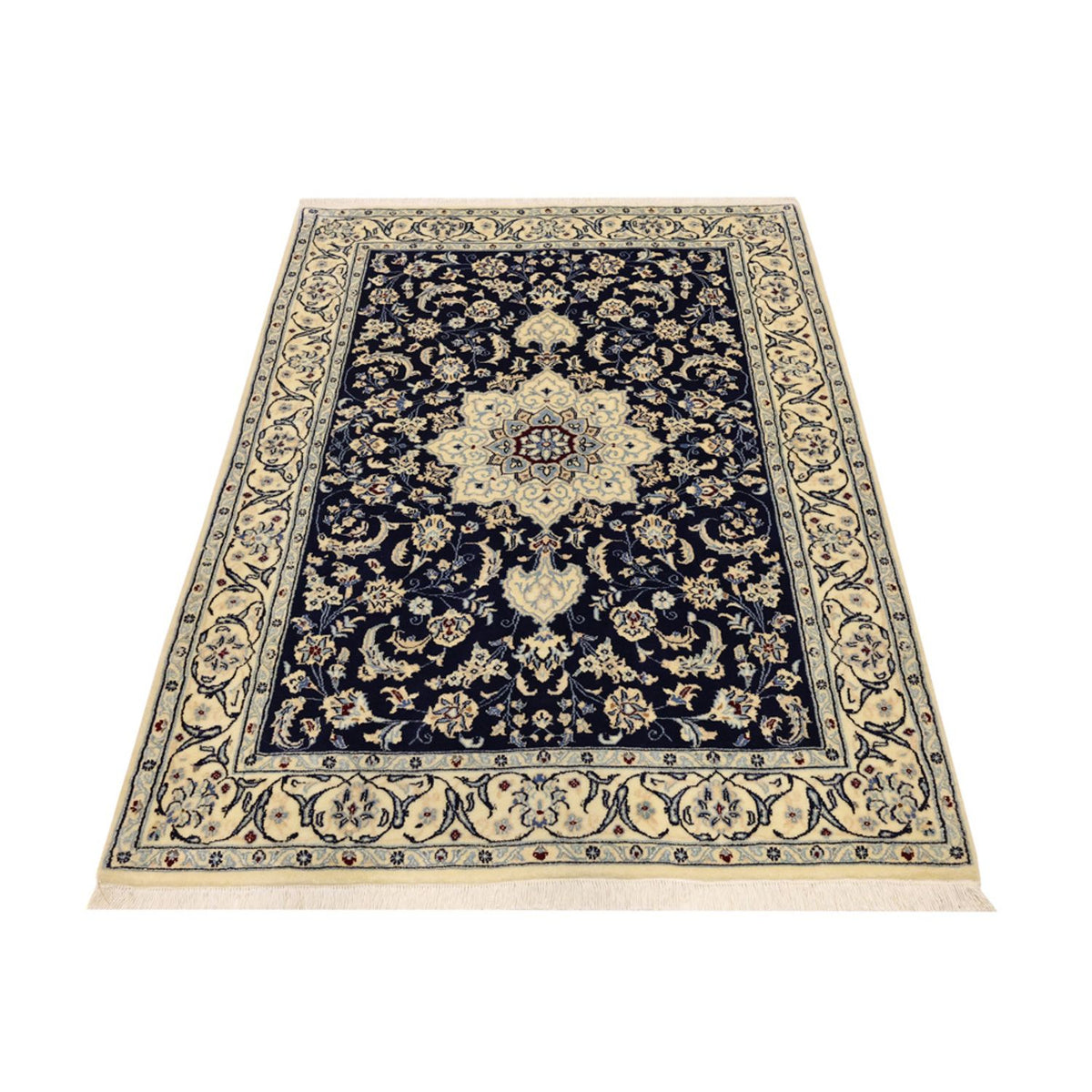 Persisk tæppe - Nain - Royal - 157 x 106 cm - mørkeblå