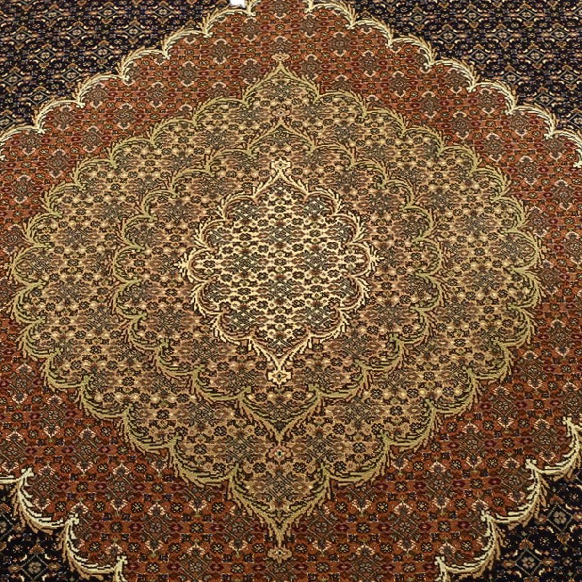 Persisk tæppe - Tabriz - Royal - Halskæde af silke - 362 x 251 cm - mørk beige