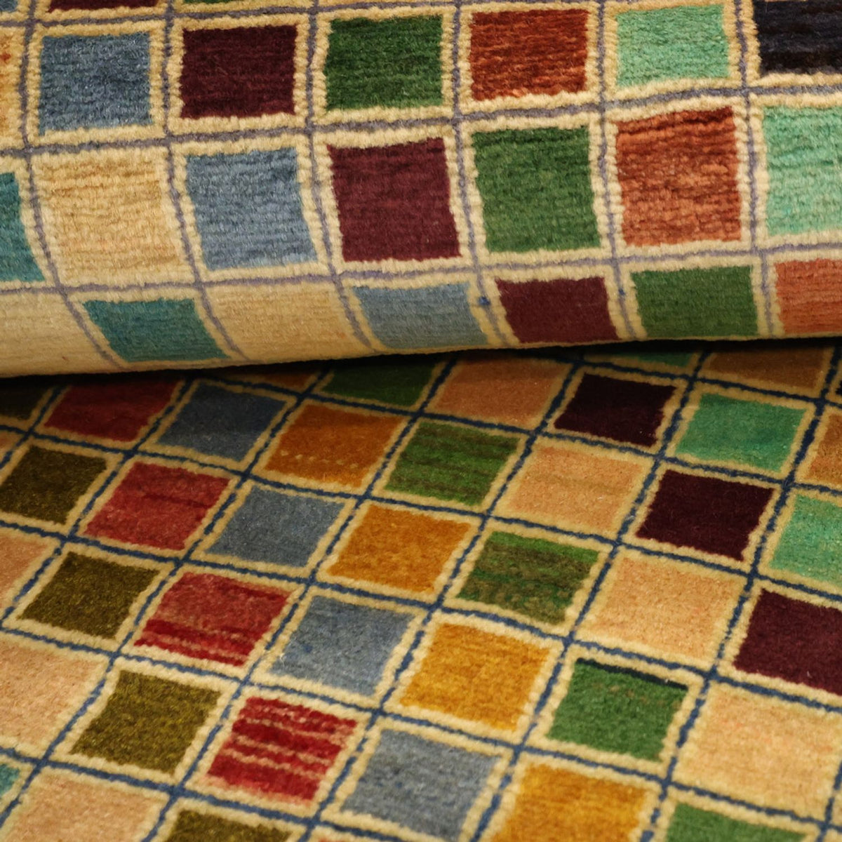 Gabbeh Tæppe - Loribaft Persisk - 117 x 79 cm - flerfarvet