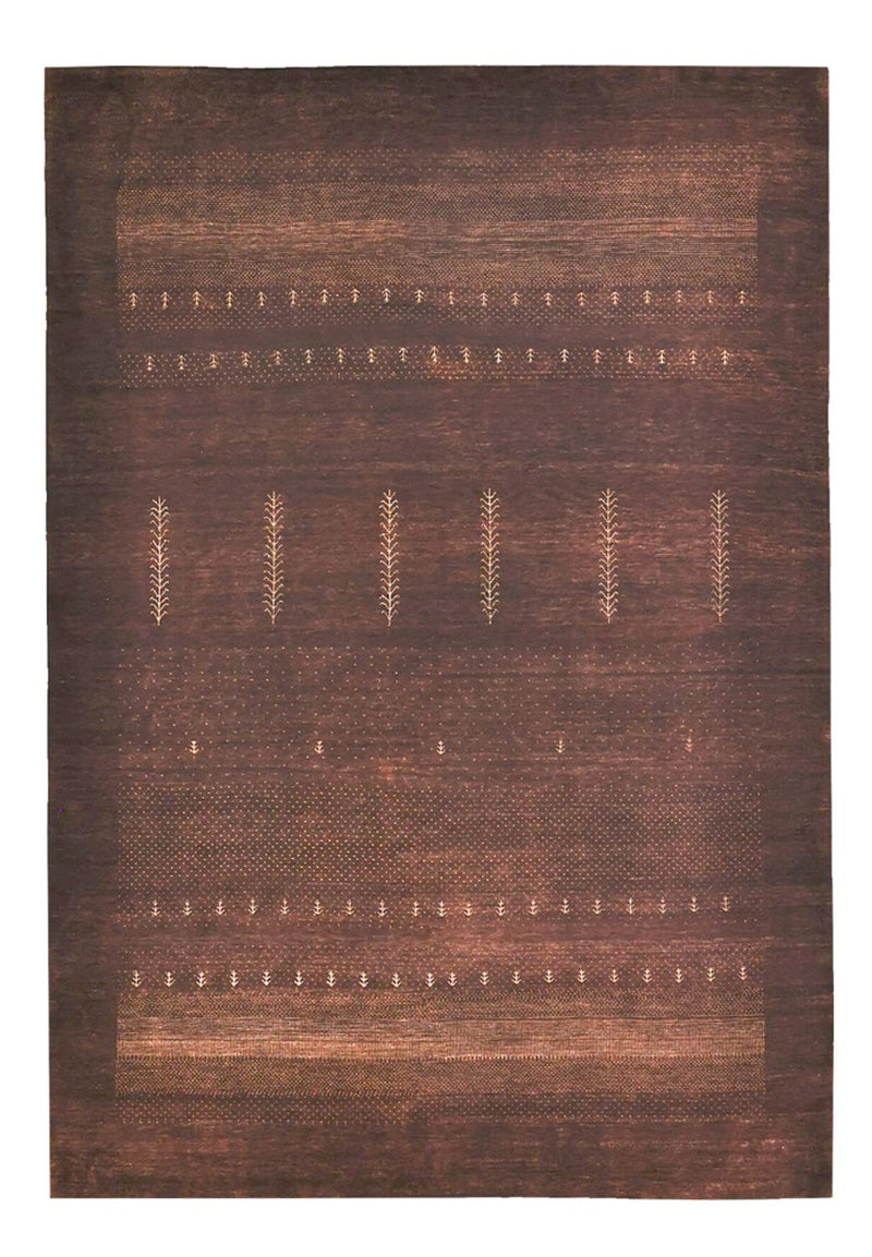 Gabbeh-tæppe - Loribaft Indus - 247 x 173 cm - mørkerød