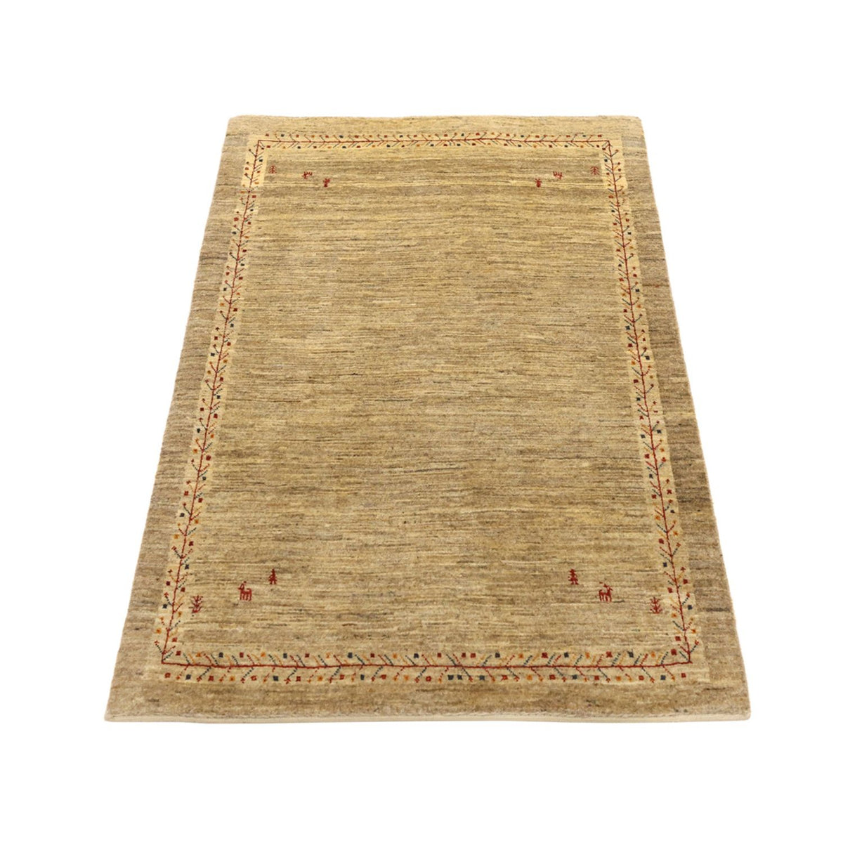 Gabbeh-tæppe - Kashkuli Persisk - 125 x 82 cm - beige