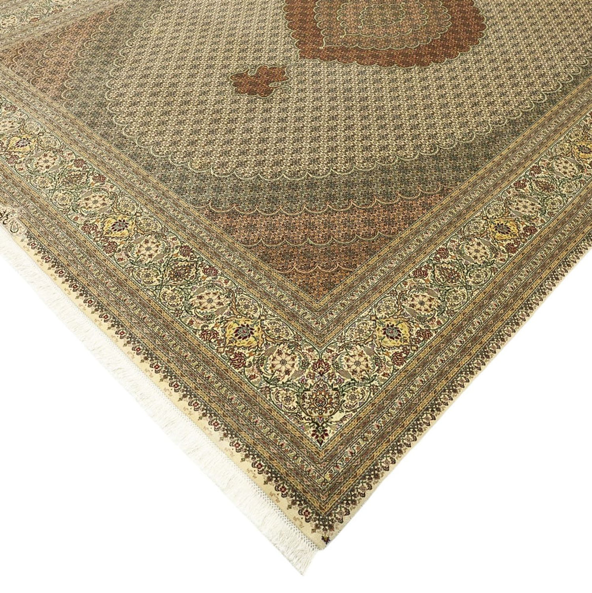 Persisk tæppe - Tabriz - Royal - Royal - 348 x 248 cm - lys beige