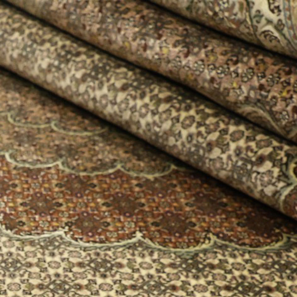 Persisk tæppe - Tabriz - Royal - Royal - 348 x 248 cm - lys beige