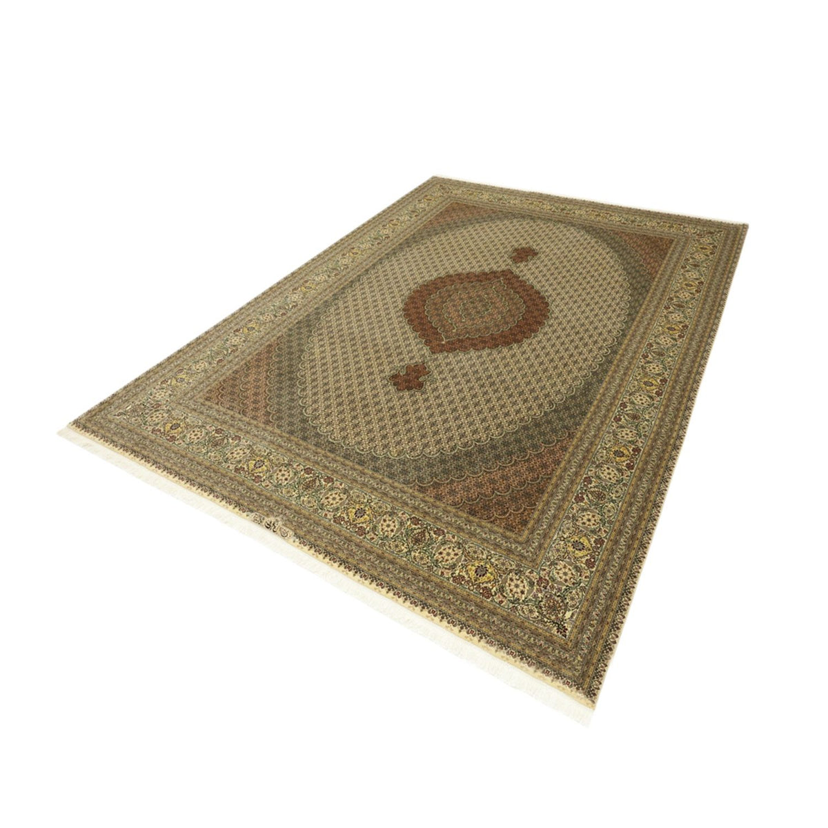 Persisk tæppe - Tabriz - Royal - Royal - 348 x 248 cm - lys beige