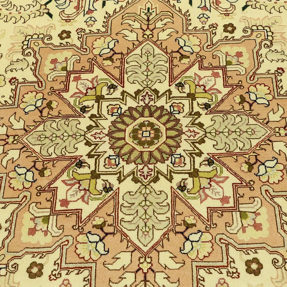 Persisk tæppe - Tabriz - Royal - 203 x 147 cm - beige
