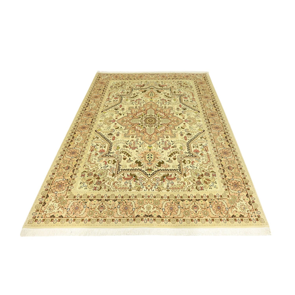 Persisk tæppe - Tabriz - Royal - 203 x 147 cm - beige