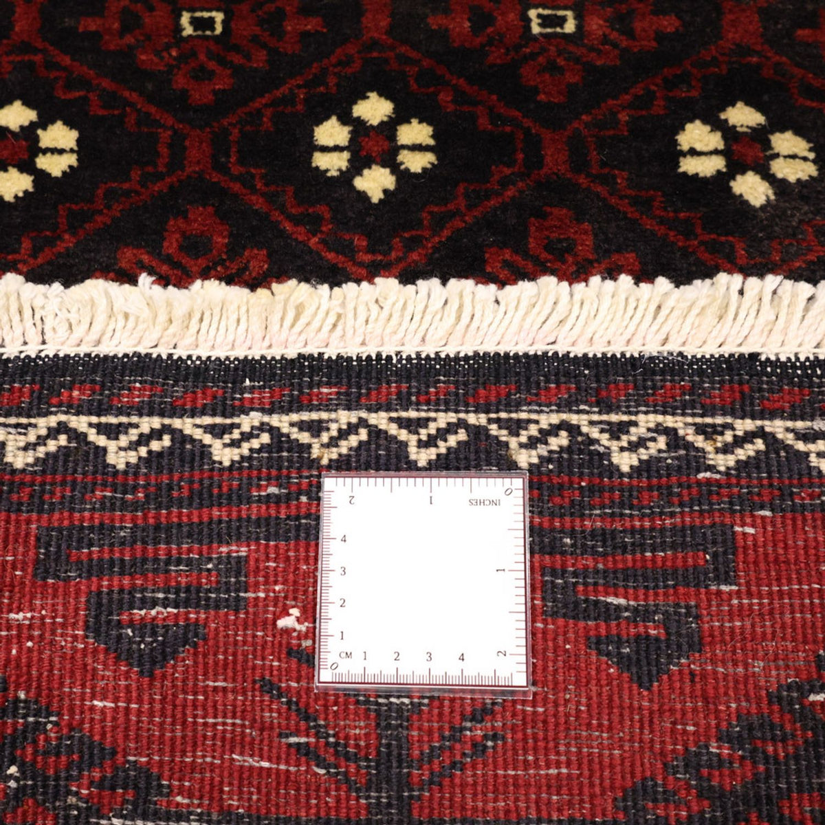 Løber Baluch-tæppe - 198 x 103 cm - mørkerød