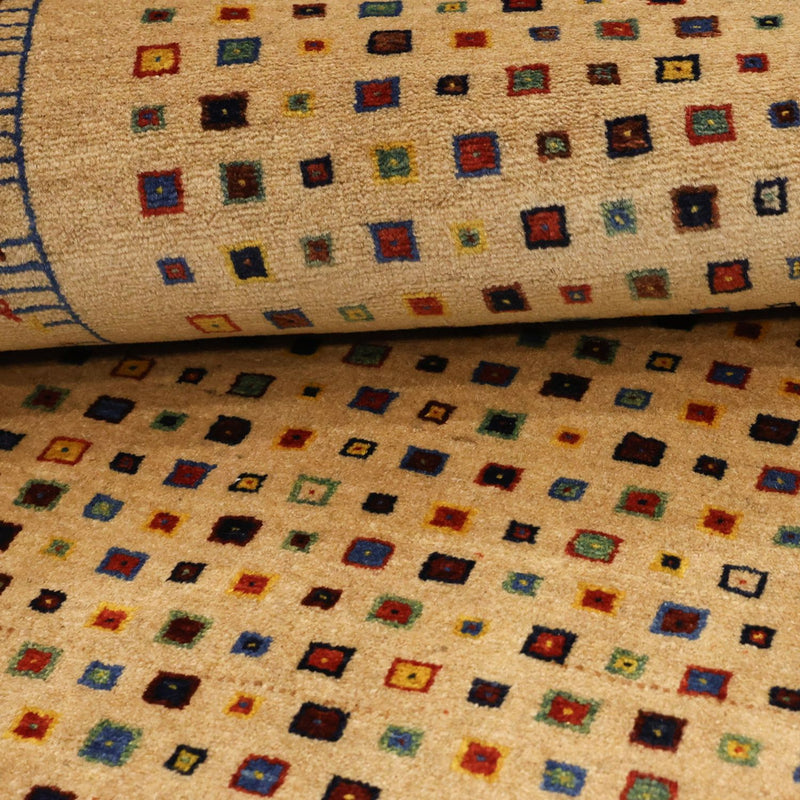 Gabbeh Tæppe - Loribaft Persisk - 164 x 79 cm - guld