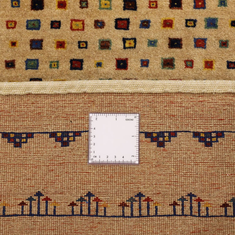 Gabbeh Tæppe - Loribaft Persisk - 164 x 79 cm - guld