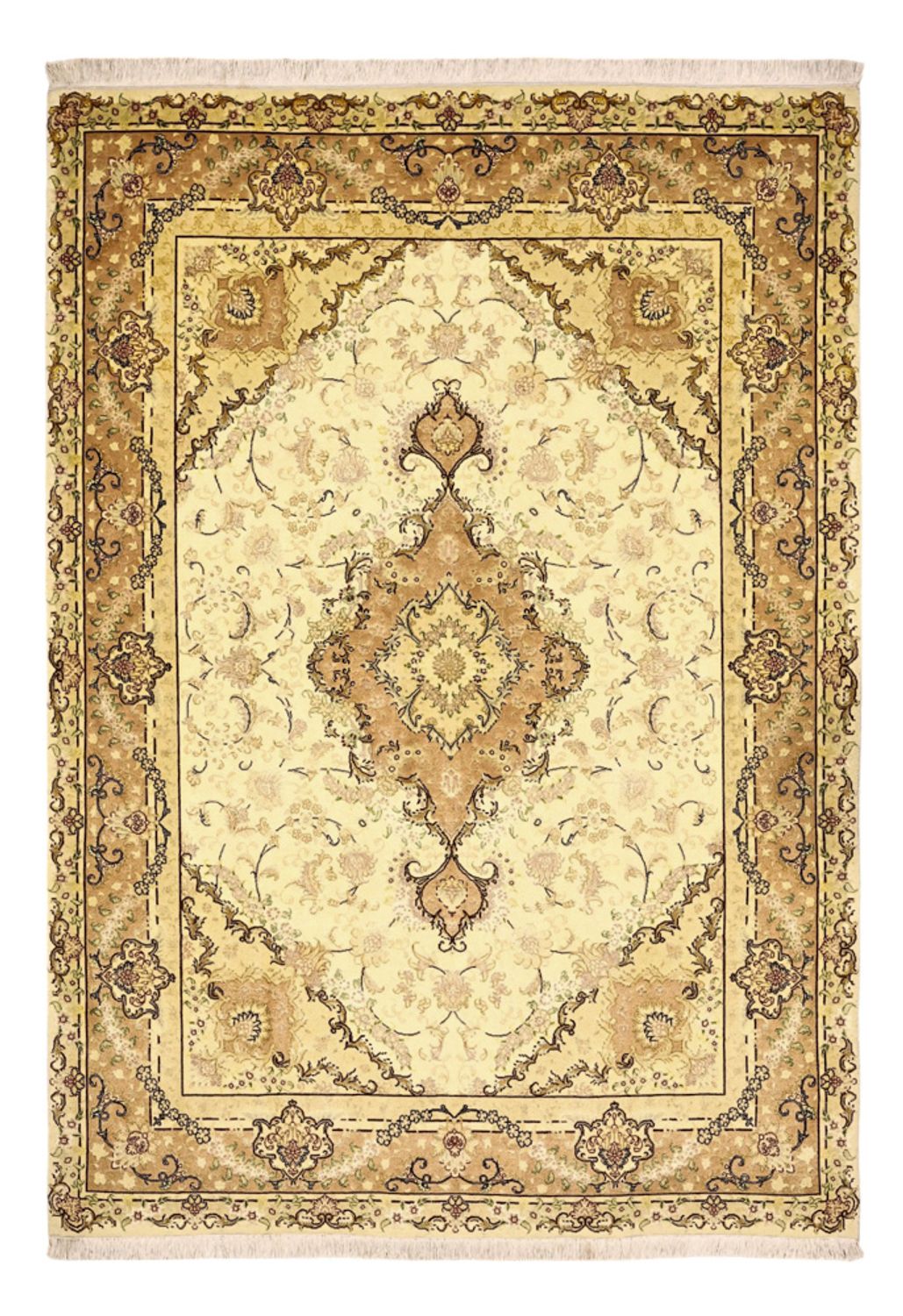 Persisk tæppe - Tabriz - Royal - 208 x 149 cm - beige