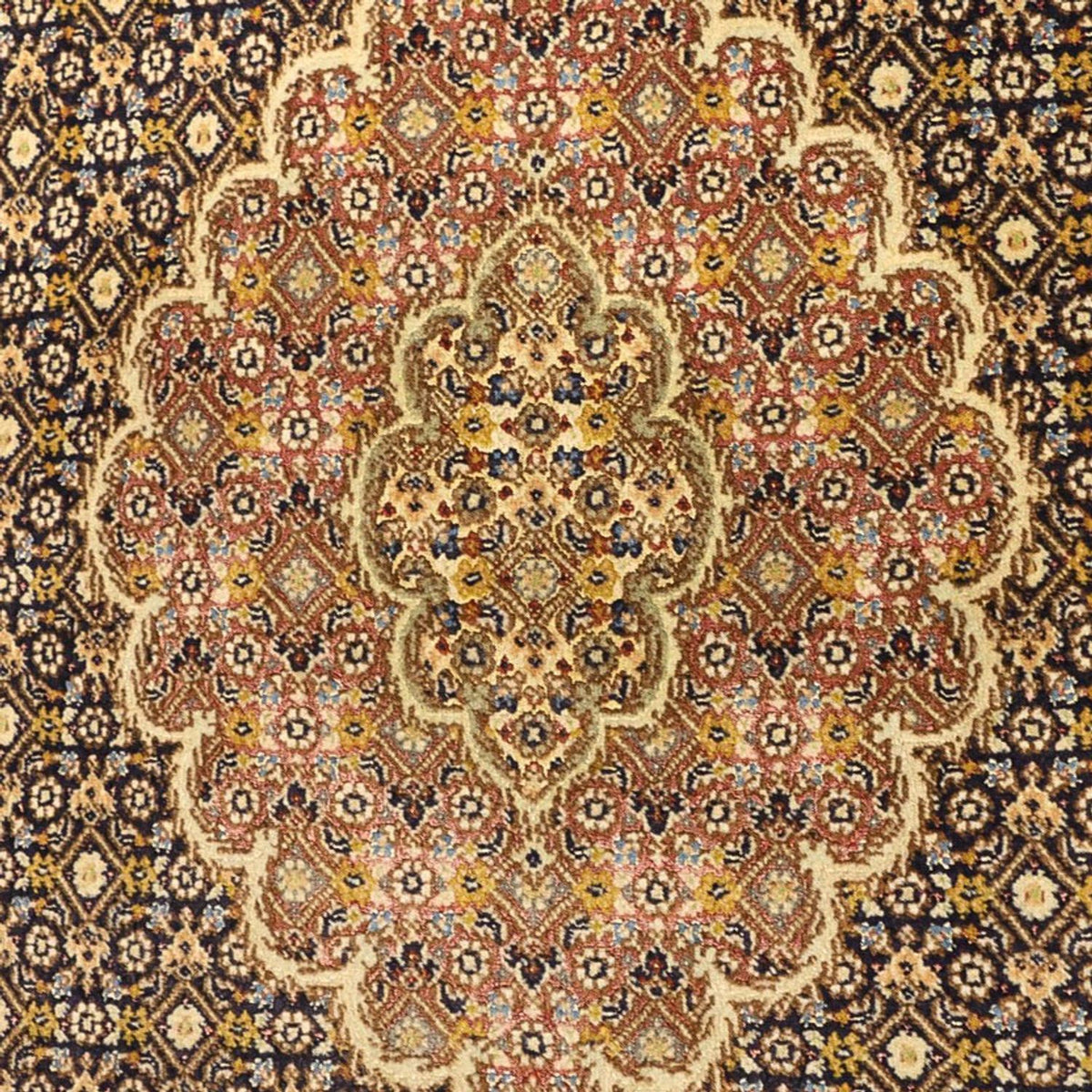 Persisk tæppe - Tabriz - Royal - 148 x 100 cm - mørkeblå