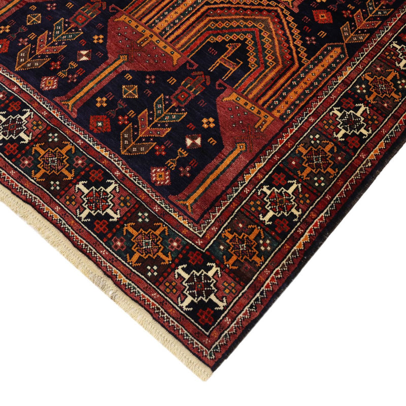 Løber Baluch-tæppe - 251 x 128 cm - mørkerød