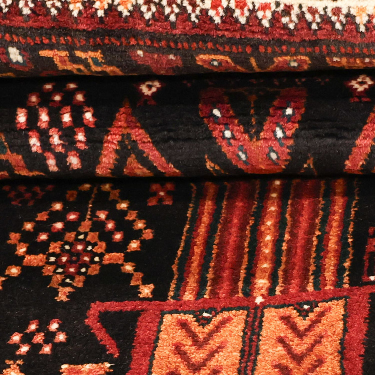 Baluch-tæppe - 219 x 119 cm - mørkerød