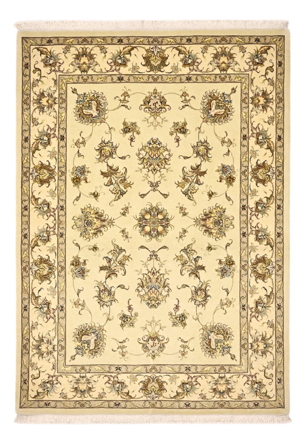 Persisk tæppe - Tabriz - Royal - 203 x 145 cm - beige
