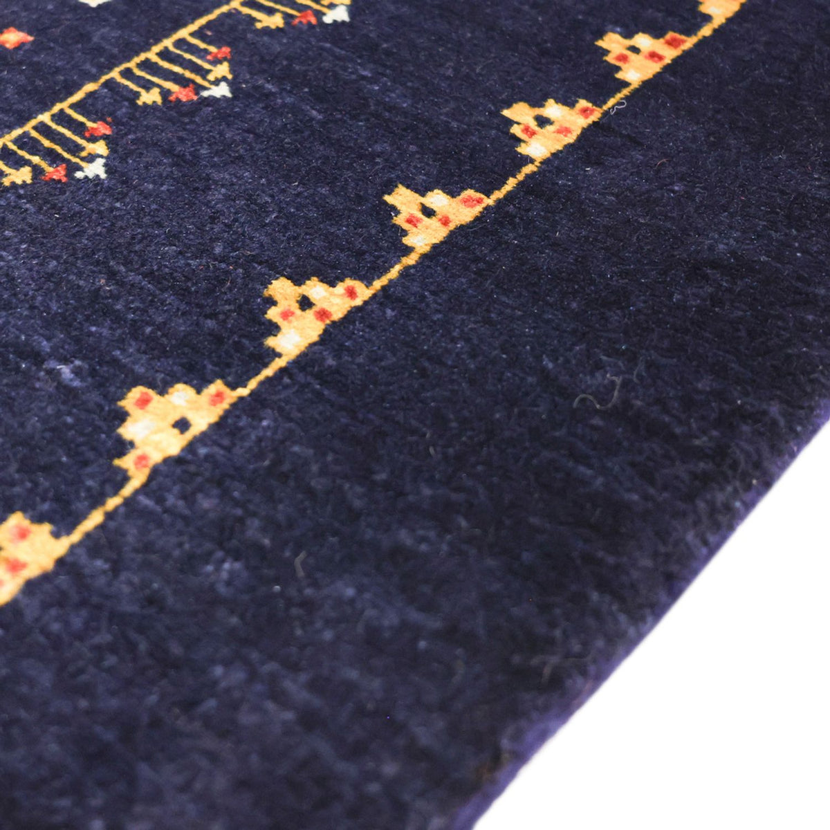 Gabbeh-tæppe - Kashkuli Persisk - 119 x 81 cm - mørkeblå