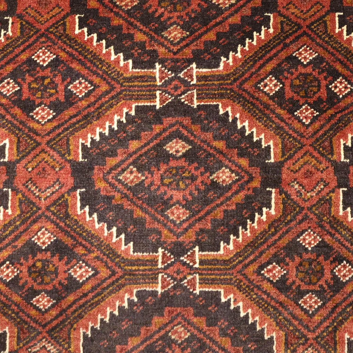 Løber Baluch-tæppe - 192 x 98 cm - mørkerød