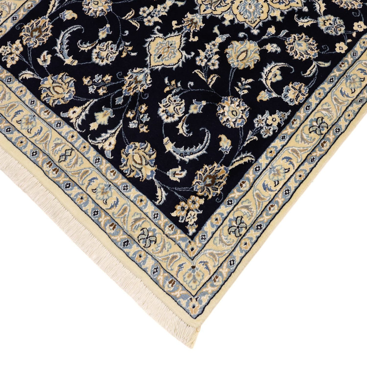 Persisk tæppe - Nain - Royal - 136 x 86 cm - mørkeblå