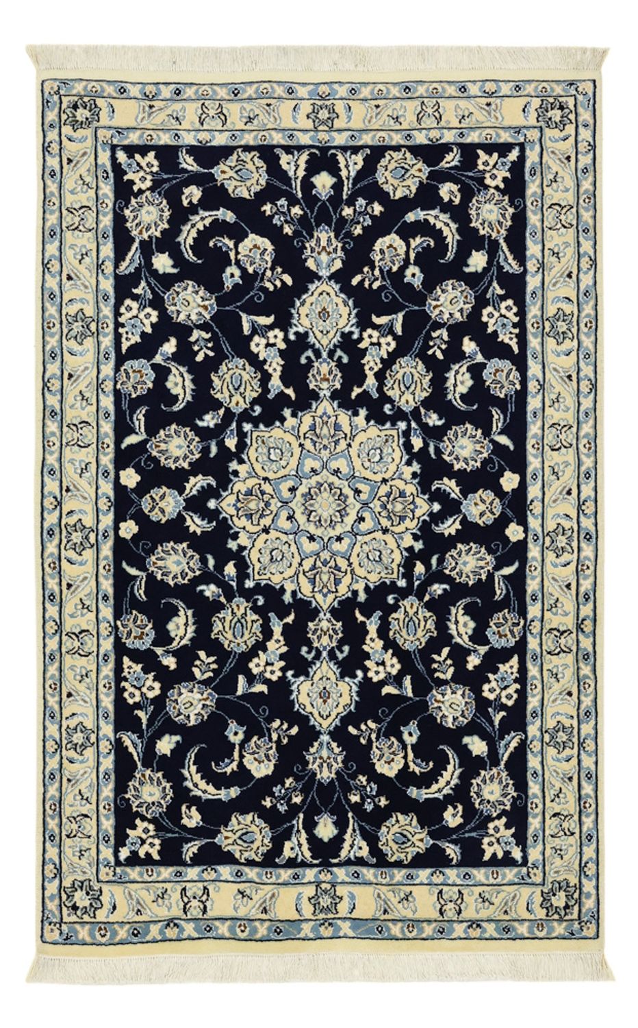 Persisk tæppe - Nain - Royal - 137 x 88 cm - mørkeblå