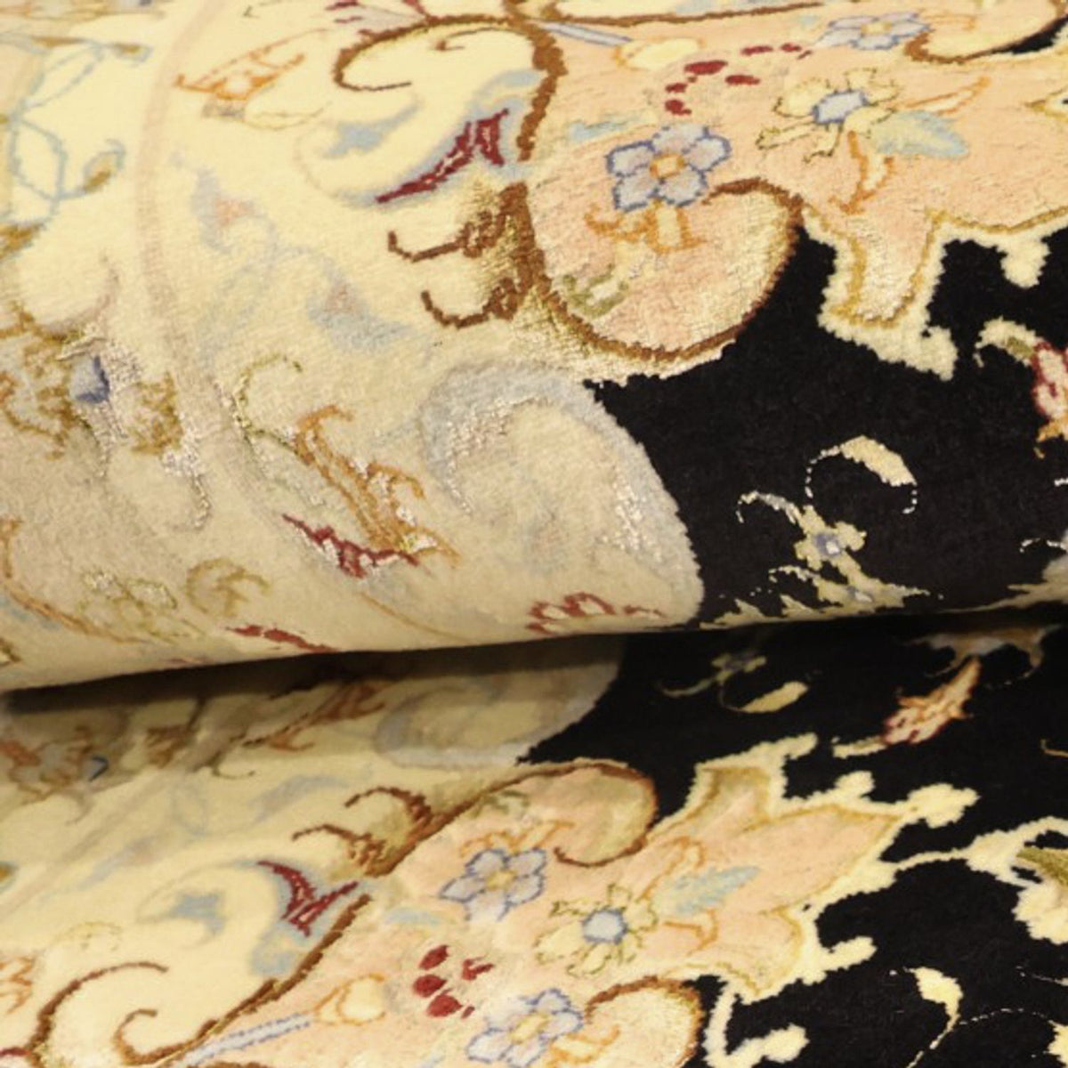 Persisk tæppe - Tabriz - Royal - 152 x 99 cm - mørkeblå