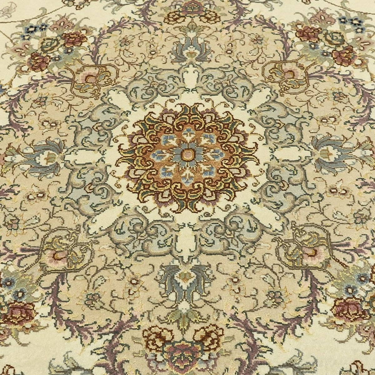 Persisk tæppe - Tabriz - Royal - Halskæde af silke - 219 x 148 cm - beige