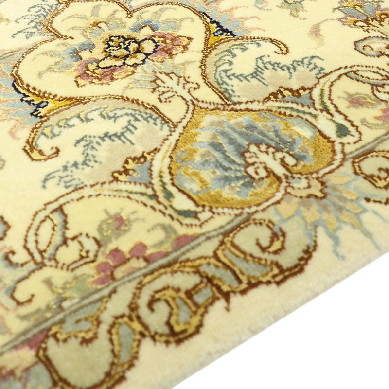 Persisk tæppe - Tabriz - Royal - Halskæde af silke - 219 x 148 cm - beige