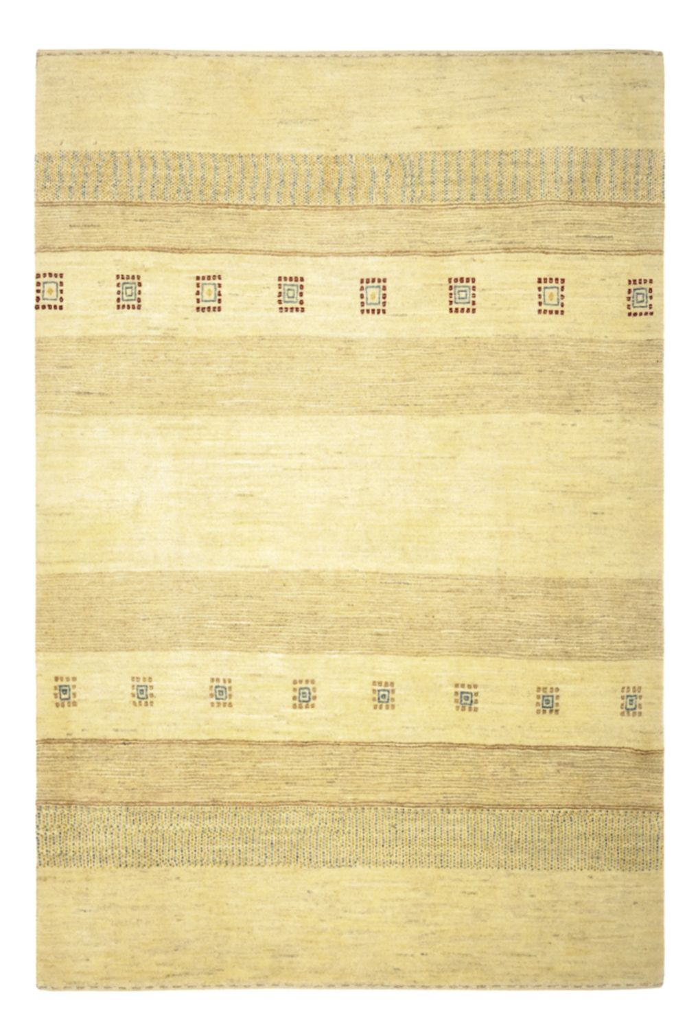 Gabbeh Tæppe - Loribaft Persisk - 170 x 116 cm - beige