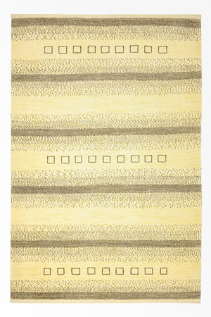 Gabbeh Tæppe - Loribaft Persisk - 173 x 118 cm - beige