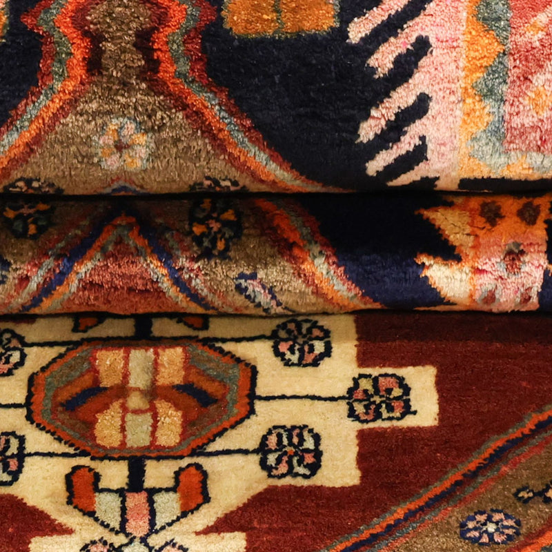 Persisk tæppe - Bijar - 293 x 174 cm - mørkerød