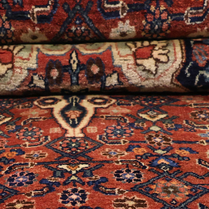 Persisk tæppe - Bijar - Royal - 276 x 168 cm - mørkerød