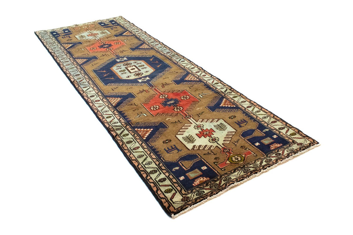 Løber Persisk tæppe - Nomadisk - 295 x 102 cm - blå