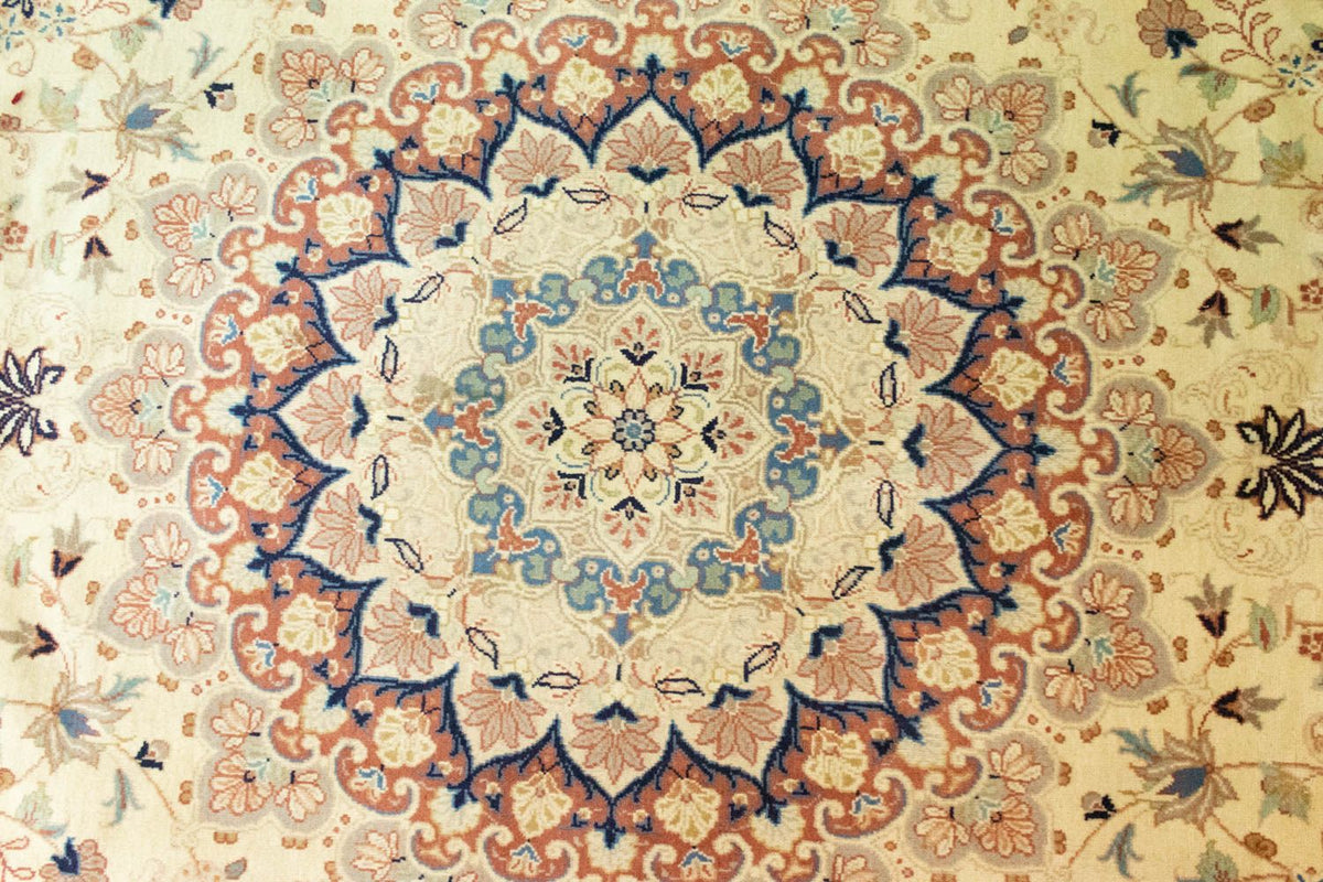 Persisk tæppe - Keshan - 353 x 240 cm - beige