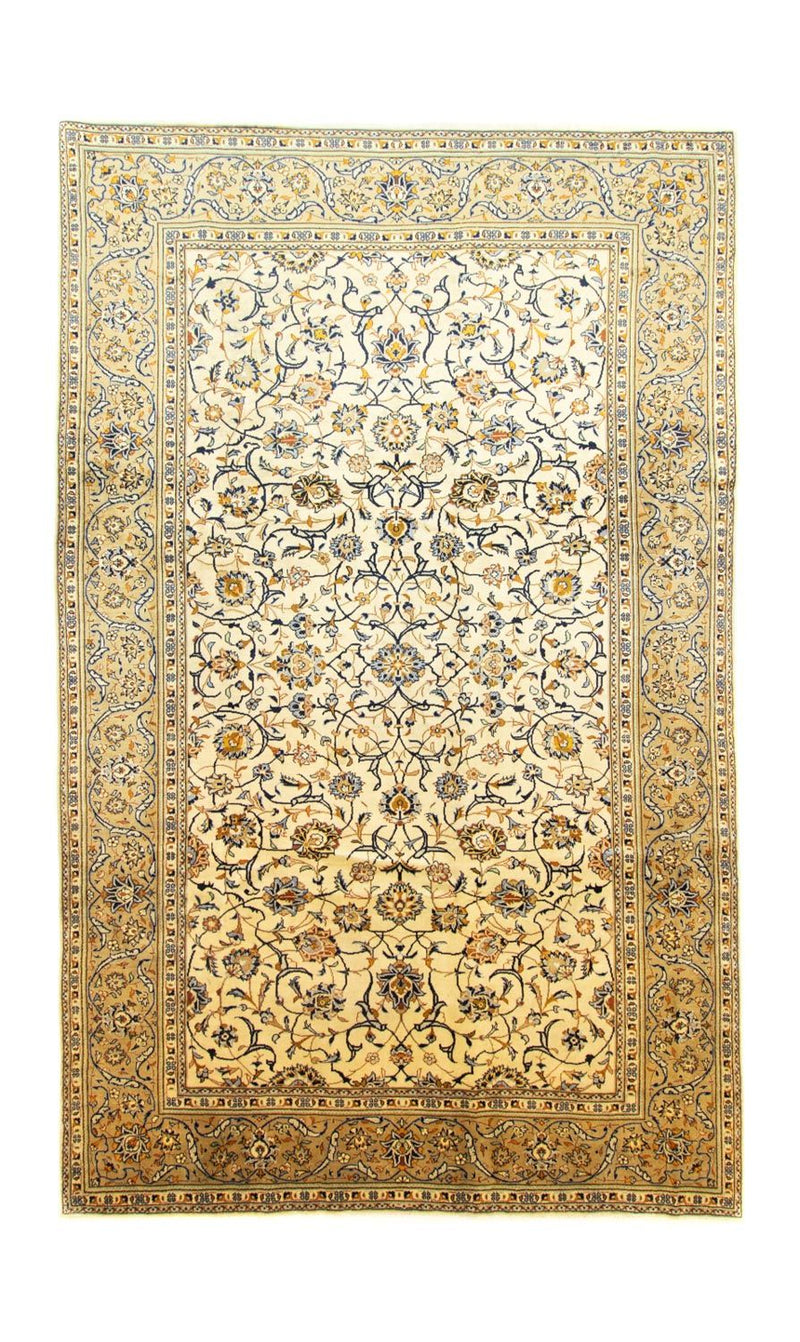 Persisk tæppe - Keshan - 378 x 237 cm - beige