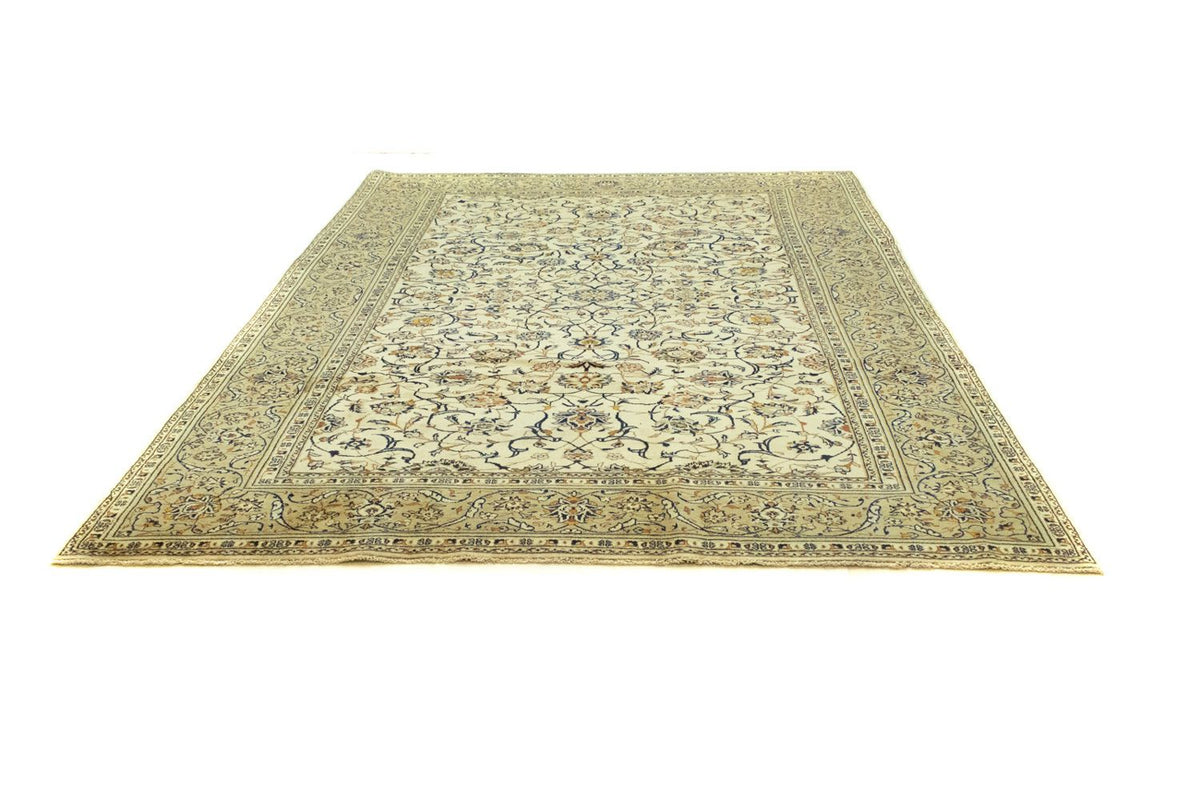 Persisk tæppe - Keshan - 378 x 237 cm - beige