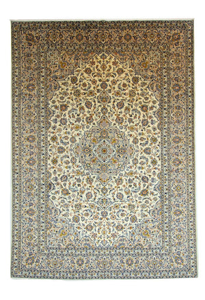 Persisk tæppe - Keshan - 405 x 294 cm - beige