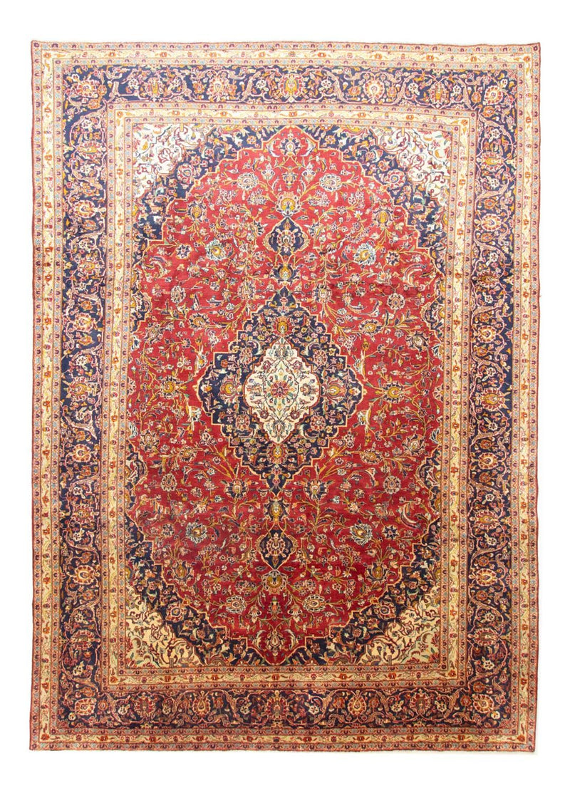 Persisk tæppe - Keshan - 415 x 291 cm - blå