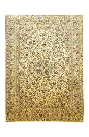 Persisk tæppe - Keshan - 350 x 252 cm - beige