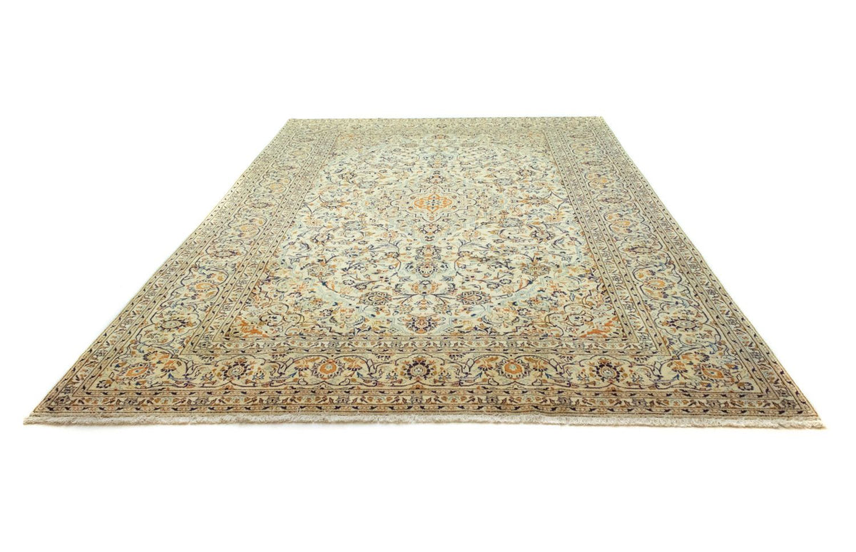 Persisk tæppe - Keshan - 369 x 246 cm - beige
