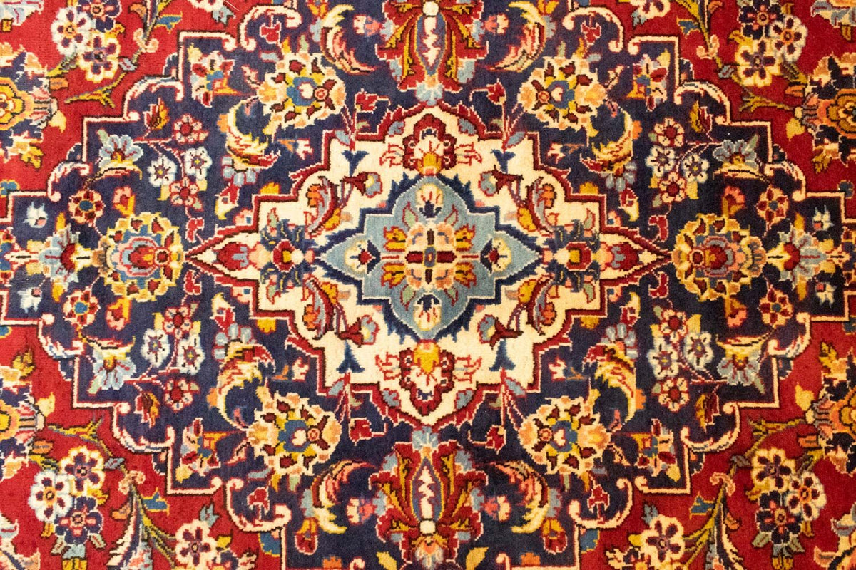 Persisk tæppe - Keshan - 402 x 297 cm - rød