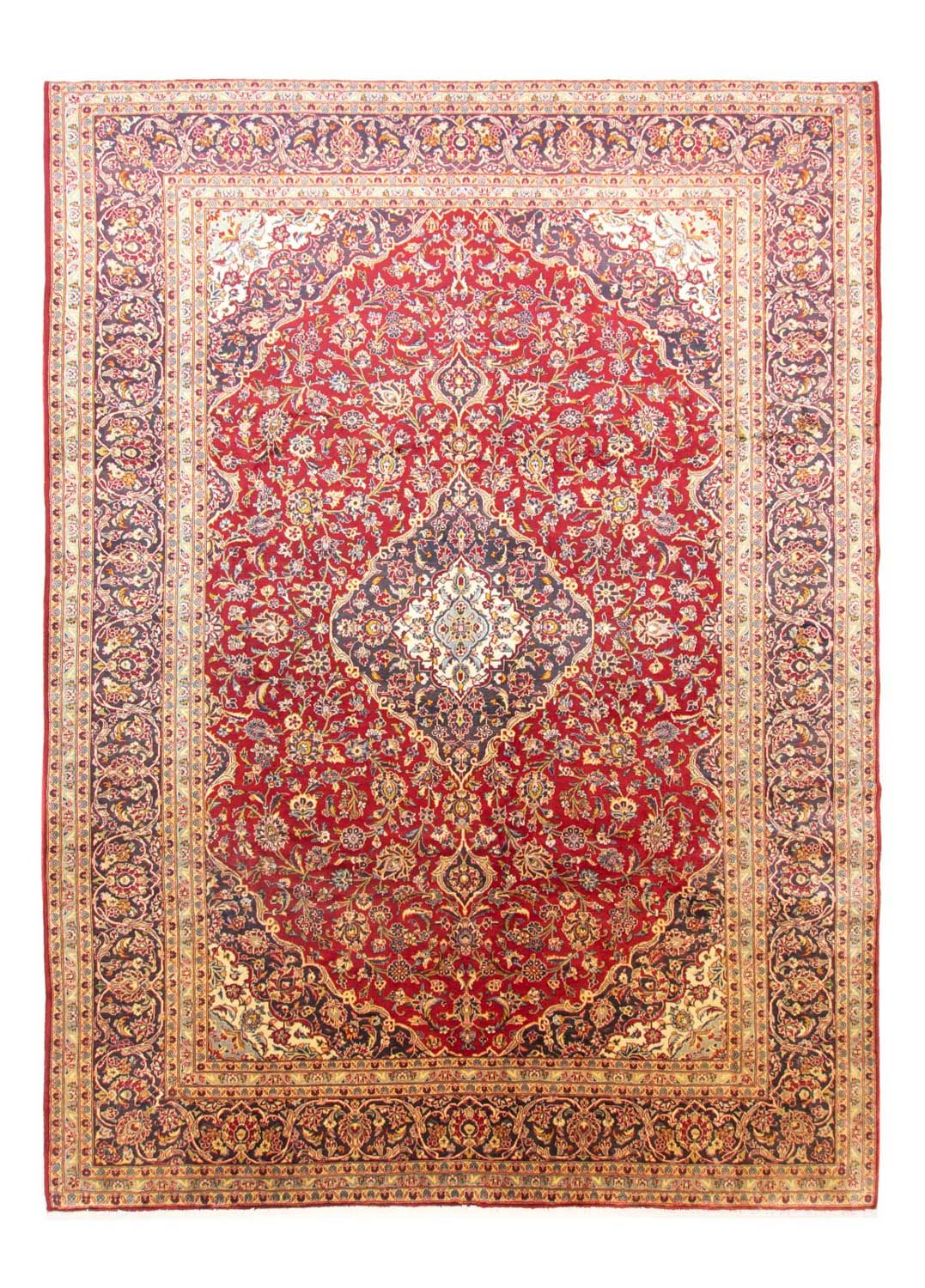 Persisk tæppe - Keshan - 412 x 300 cm - rød