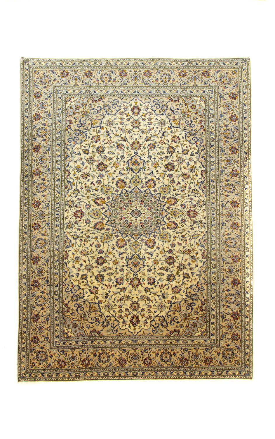 Persisk tæppe - Keshan - 333 x 245 cm - beige
