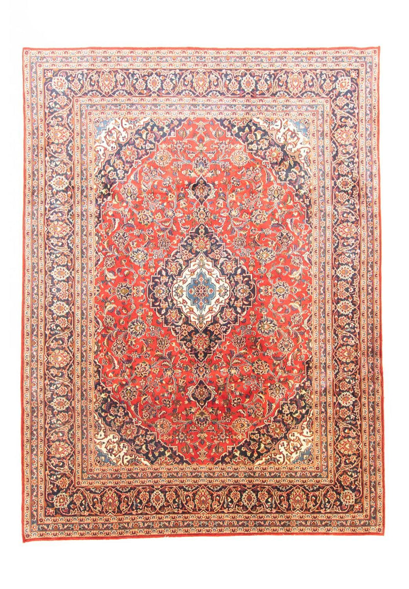 Persisk tæppe - Keshan - 333 x 240 cm - rød