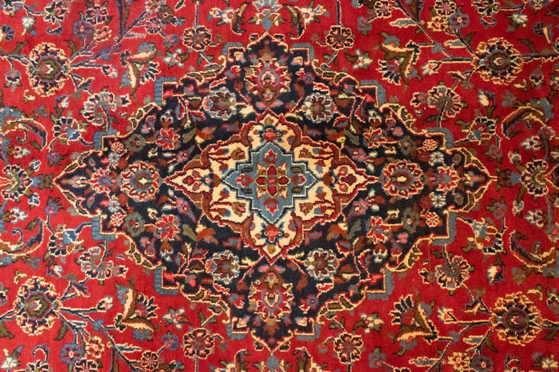 Persisk tæppe - Keshan - 375 x 292 cm - rød