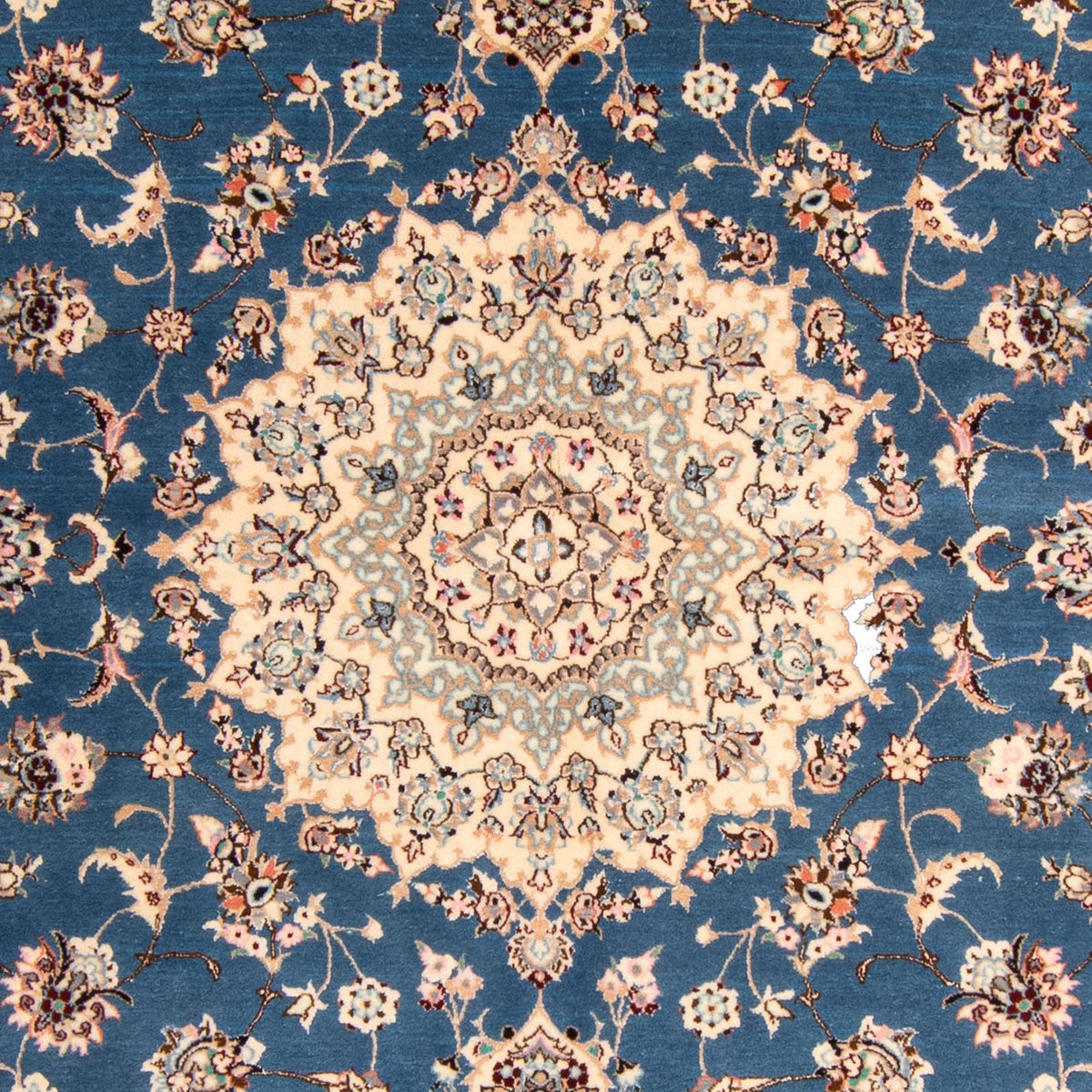 Persisk tæppe - Nain - Premium - 233 x 155 cm - mørkeblå