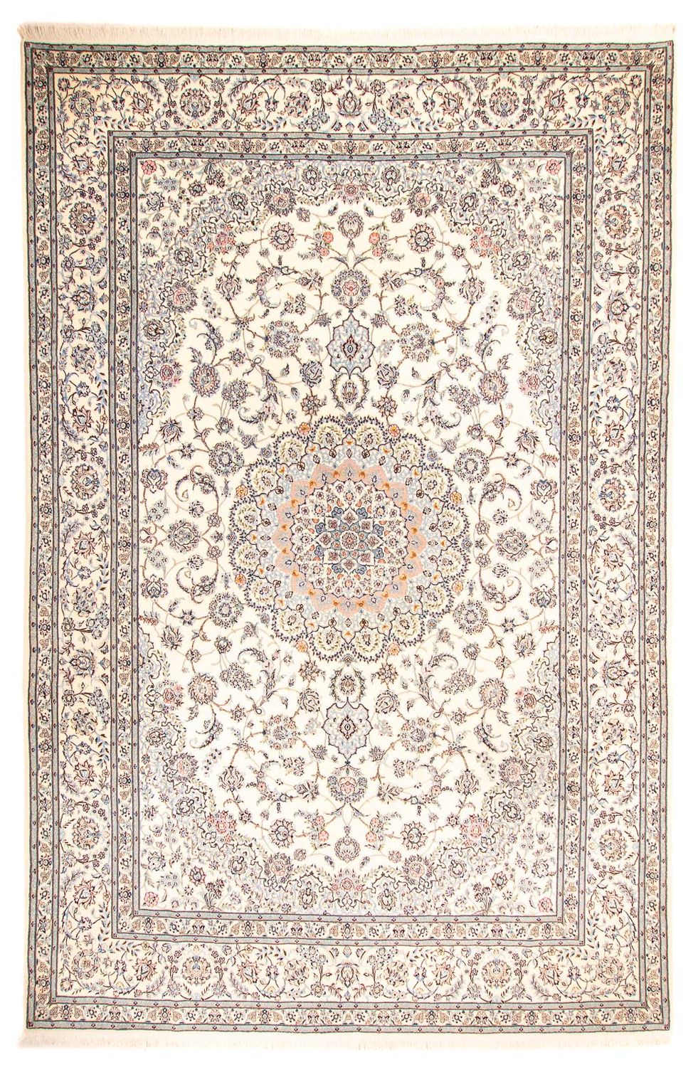 Persisk tæppe - Nain - Premium - 398 x 257 cm - beige