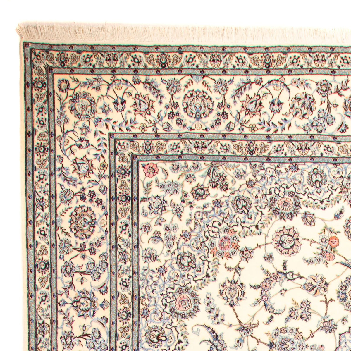 Persisk tæppe - Nain - Premium - 398 x 257 cm - beige