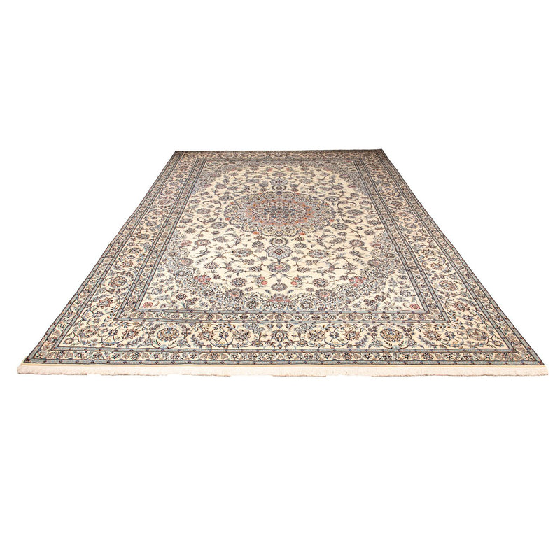 Persisk tæppe - Nain - Premium - 398 x 257 cm - beige