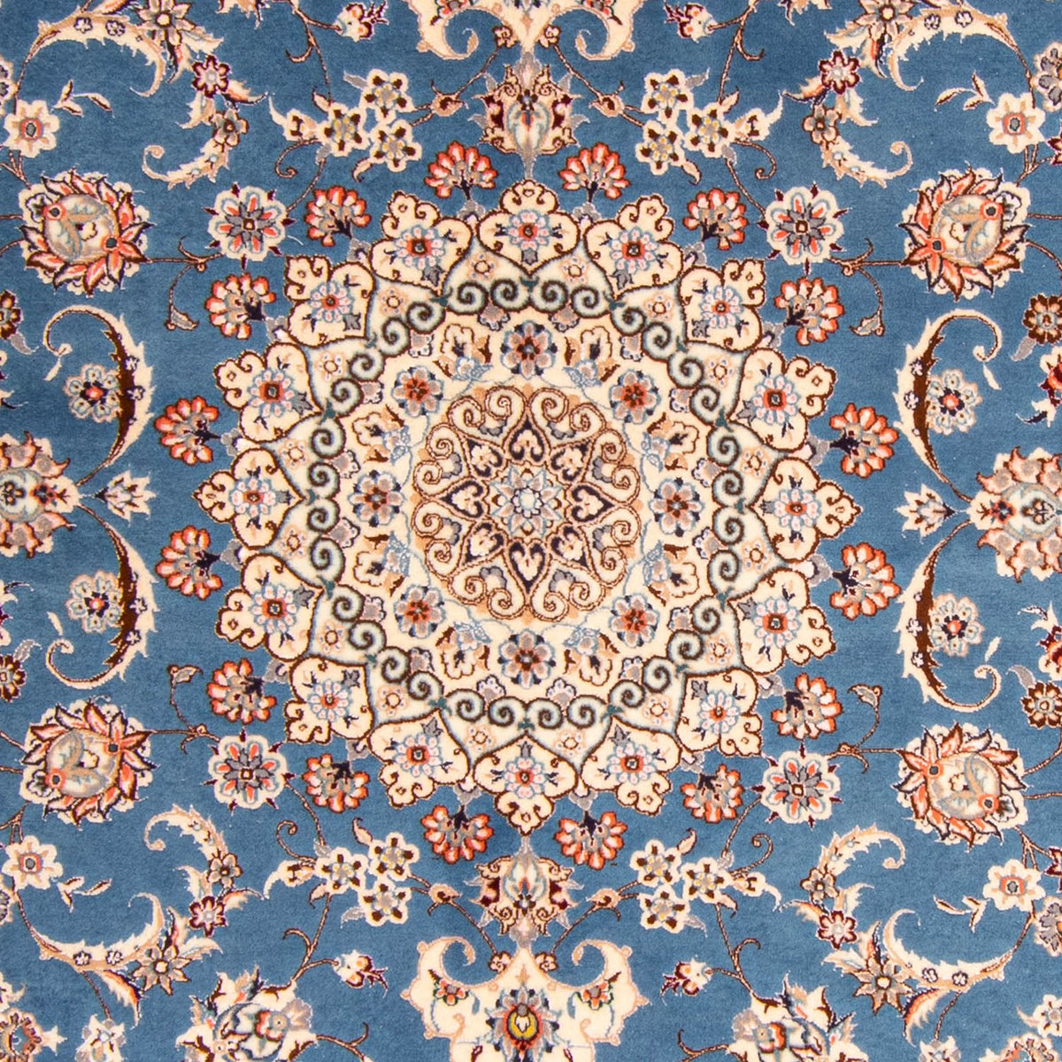Persisk tæppe - Nain - Premium - 233 x 156 cm - mørkeblå