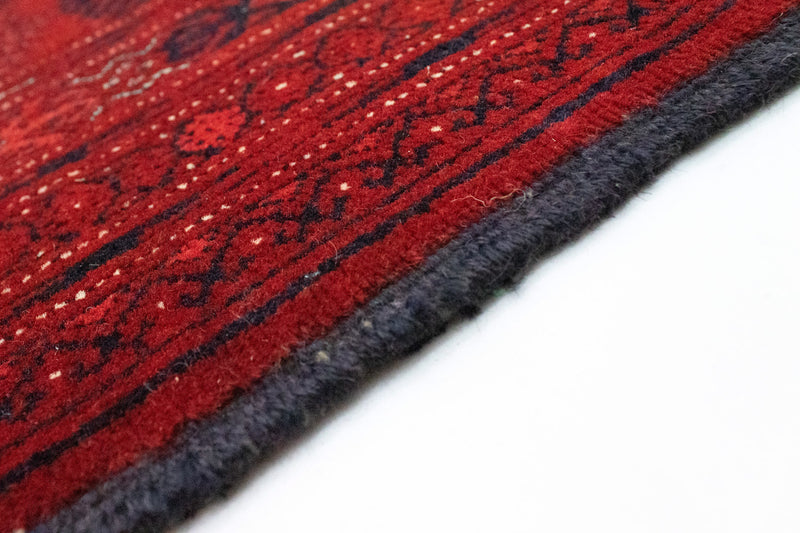 Afghansk tæppe - Bukhara - 390 x 292 cm - mørkerød