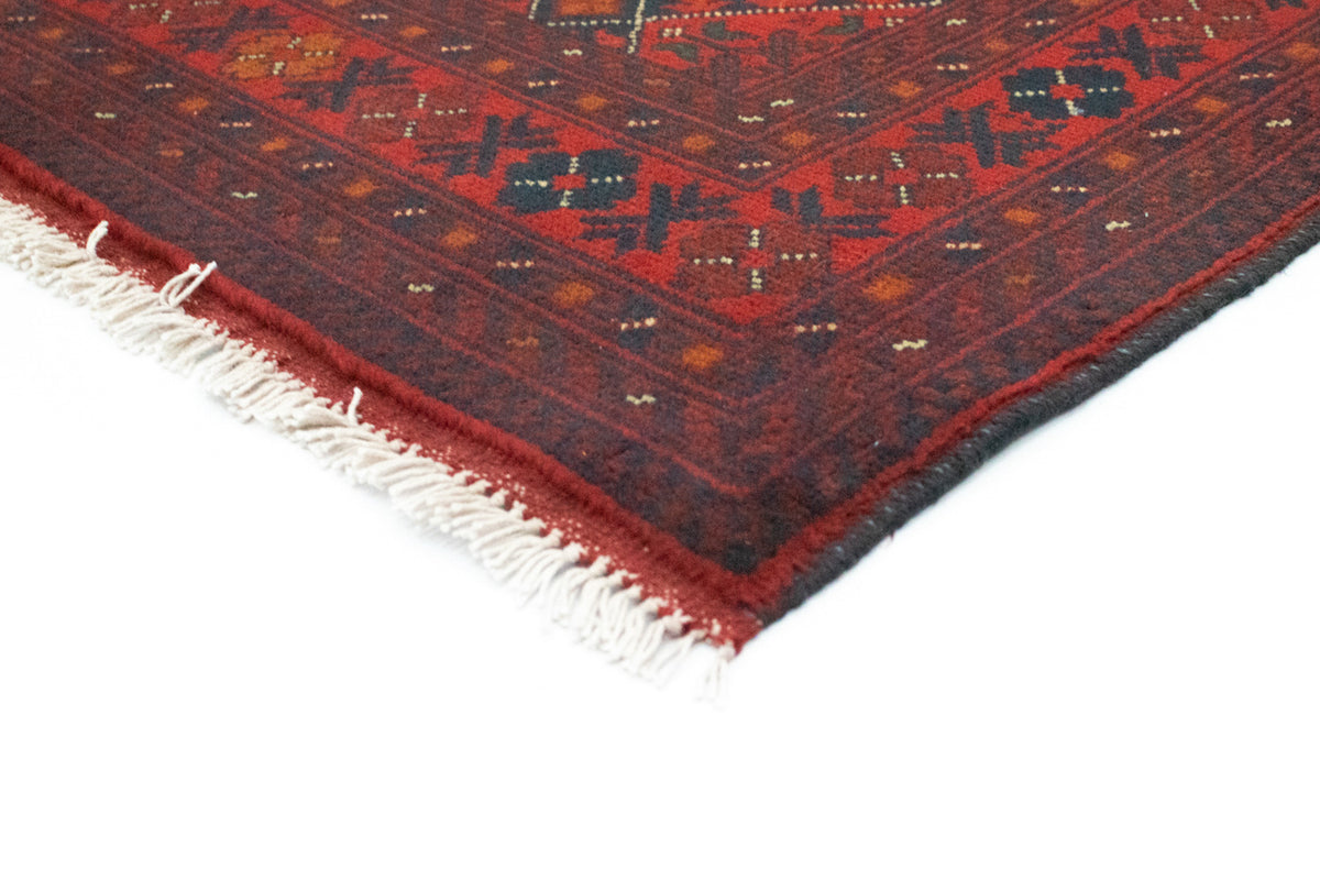 Afghansk tæppe - Kunduz - 146 x 99 cm - rød