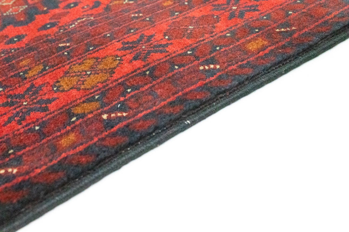 Afghansk tæppe - Kunduz - 142 x 103 cm - rød